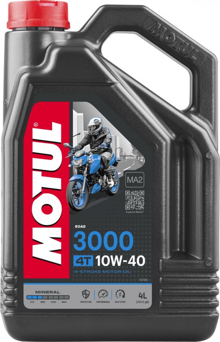 Масло для мотоциклів MOTUL 3000 4T SAE 10W40 4 літр