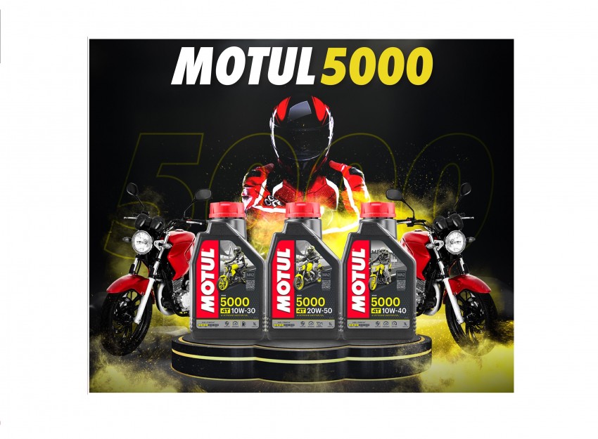 Масло для мотоциклів MOTUL 5000 4T SAE 10W30 1 літр