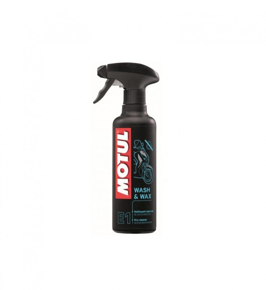 Сухий очищувач для мотоцикла MOTUL E1 WASH & WAX 400 мл