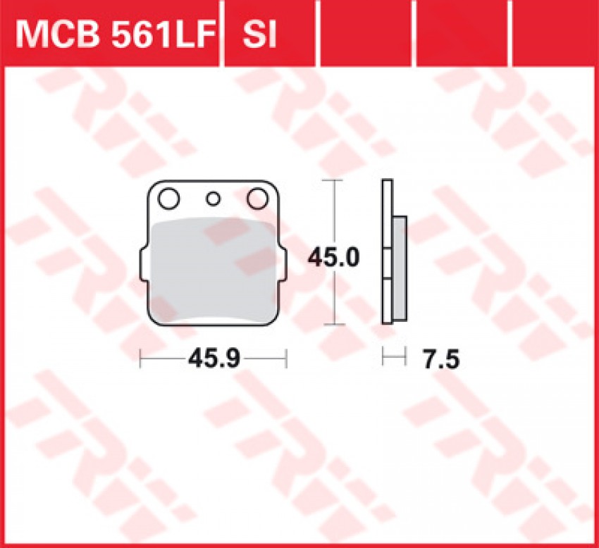 Комплект гальмівних колодок TRW Sinter MCB561SI