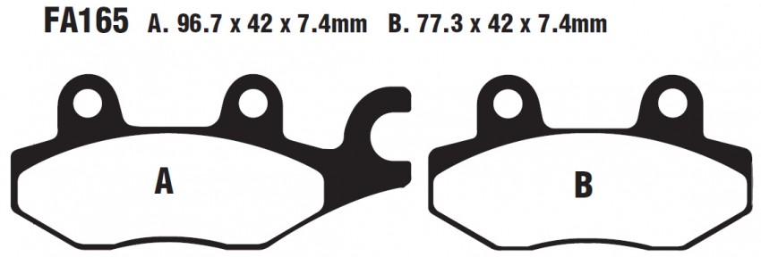 Гальмівні колодки EBC FA165TT