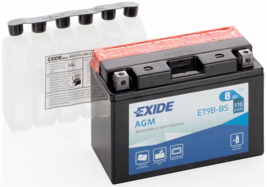 Акумулятор EXIDE YT9B-BS = ET9B-BS