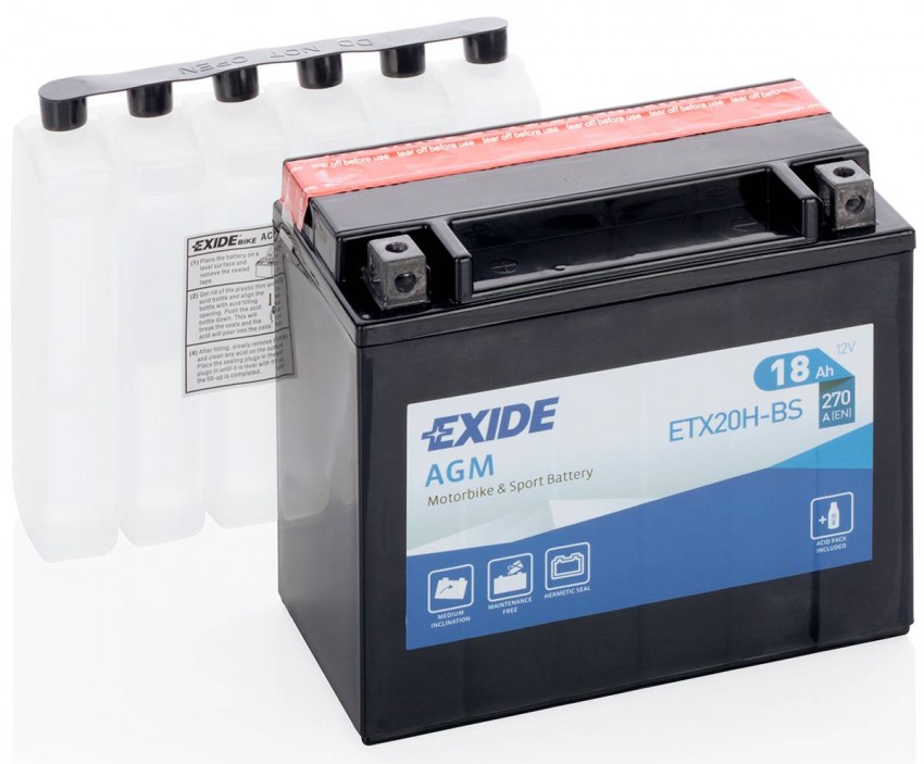 Акумулятор EXIDE ETX20H-BS = YTX20H-BS
