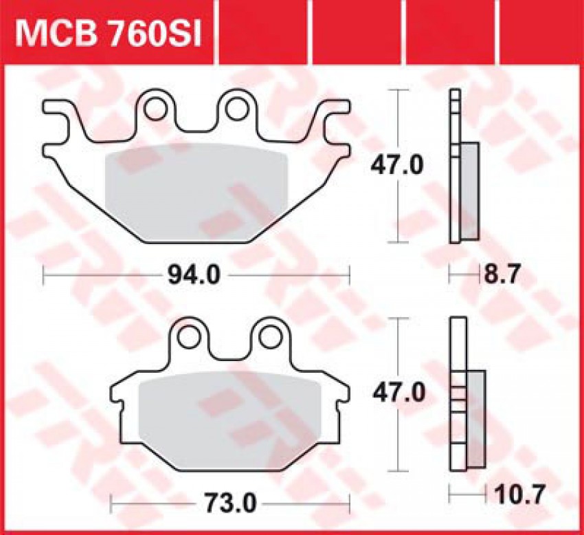 Гальмівні колодки LUCAS MCB760SI