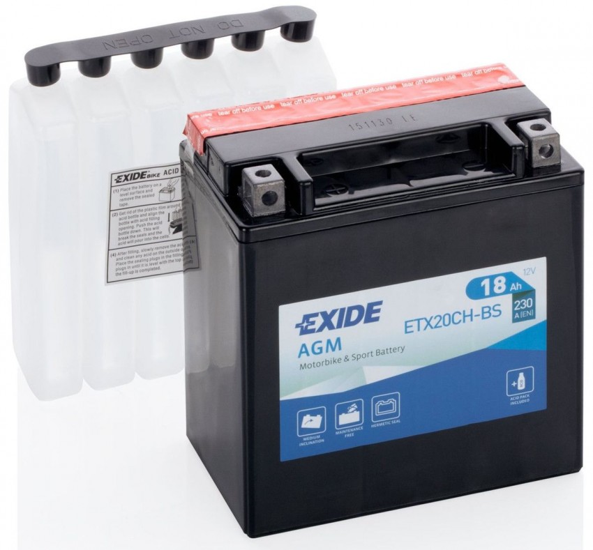 Акумуляторна батарея EXIDE ETX20CH-BS = YTX20CH-BS