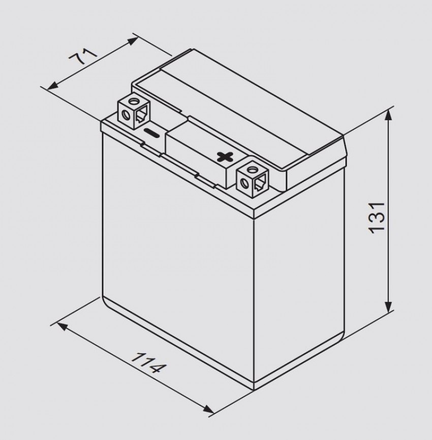 Акумулятор сухозаряджений BOSCH 0092M60060 AGM 6Ah 100А