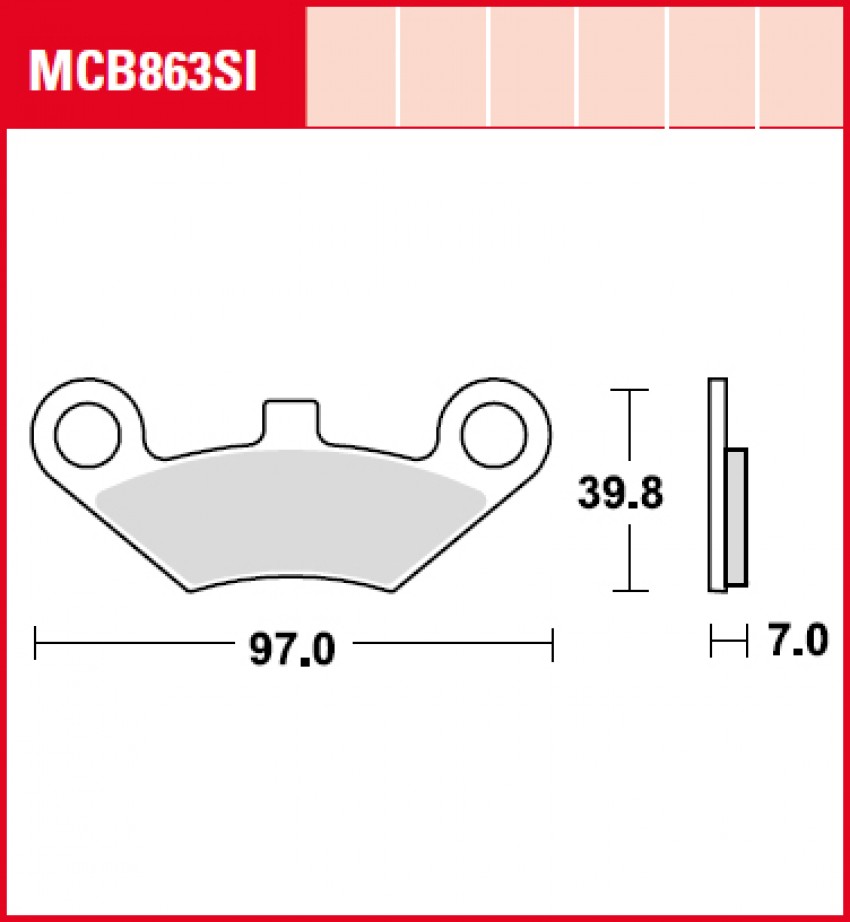 Гальмівні колодки LUCAS MCB863SI = MCB863SI:009
