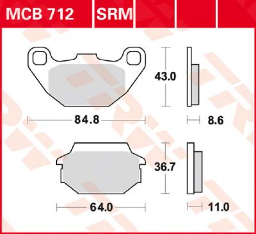 Гальмівні колодки LUCAS MCB712SRM