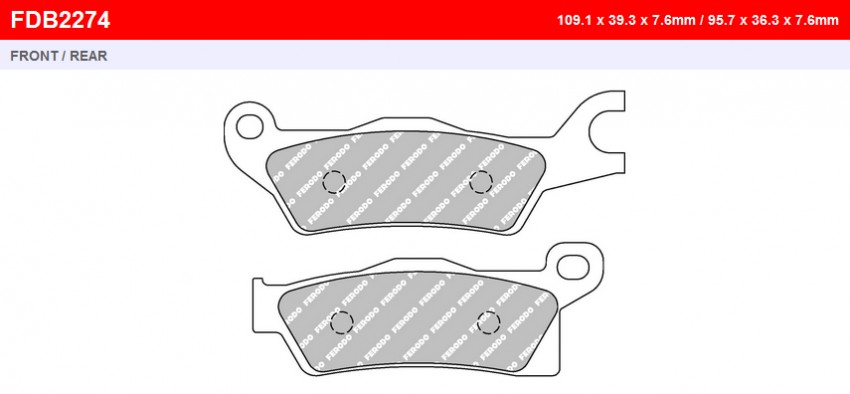 Гальмівні колодки FE FDB2274SG = FDB2274SG PLUS