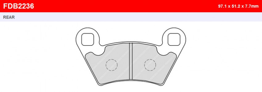 Комплект  колодок Ferodo  FE FDB2236SG = FDB2236SG PLUS