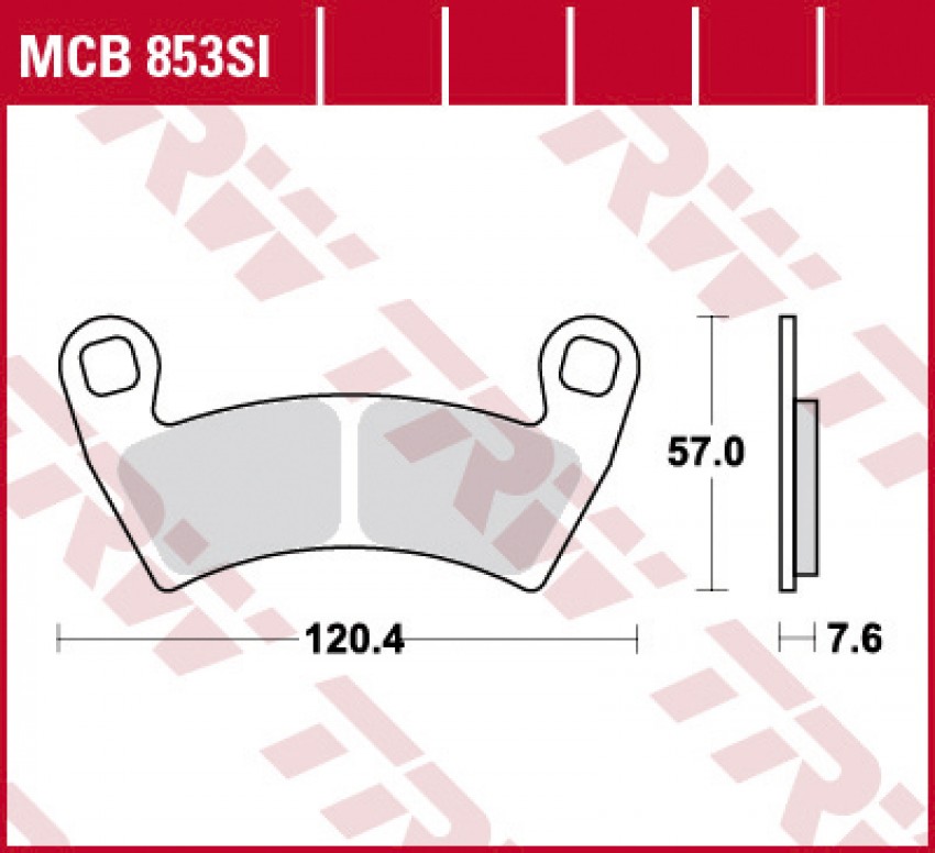 Комплект гальмівних колодок TRW LUCAS MCB853SI=MCB853SI:009