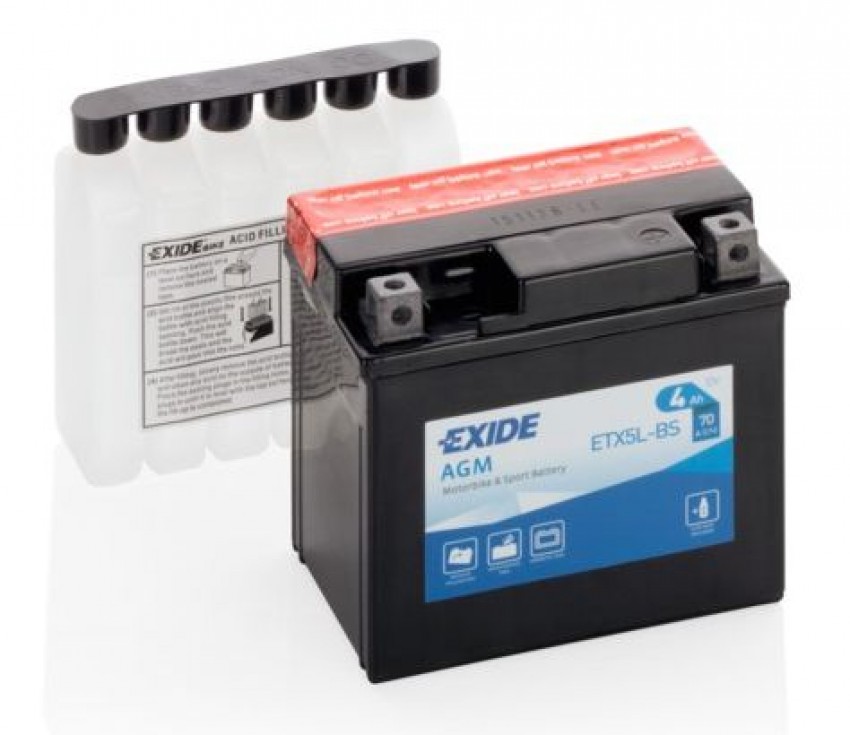 Акумуляторна батарея EXIDE ETX5L-BS = YTX5L-BS