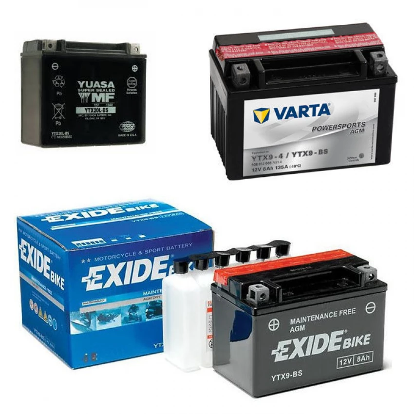 Акумулятори BOSH EXIDE MOTOBAT YUASA для мотоциклів BMW